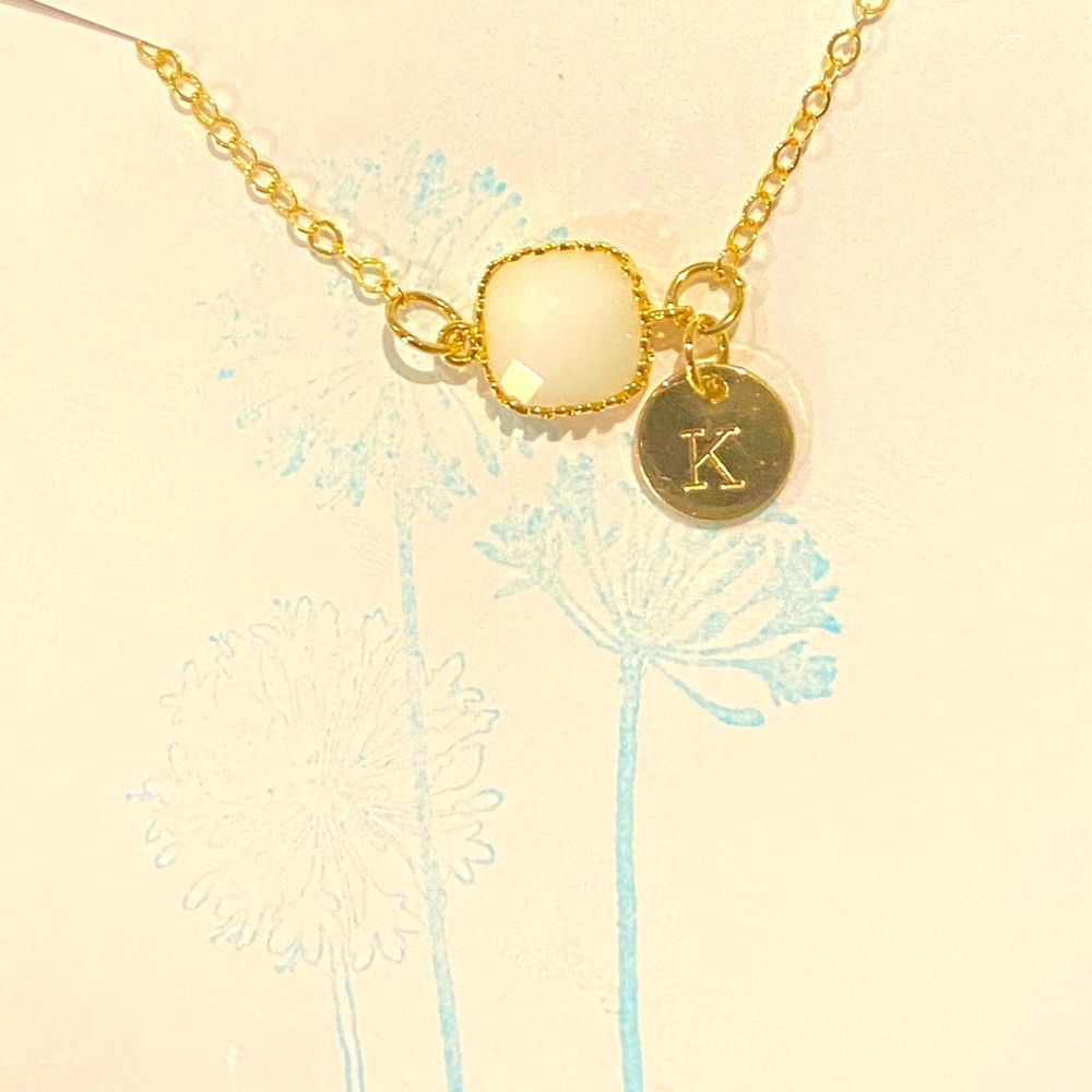 Personalized "K" initial bracelet